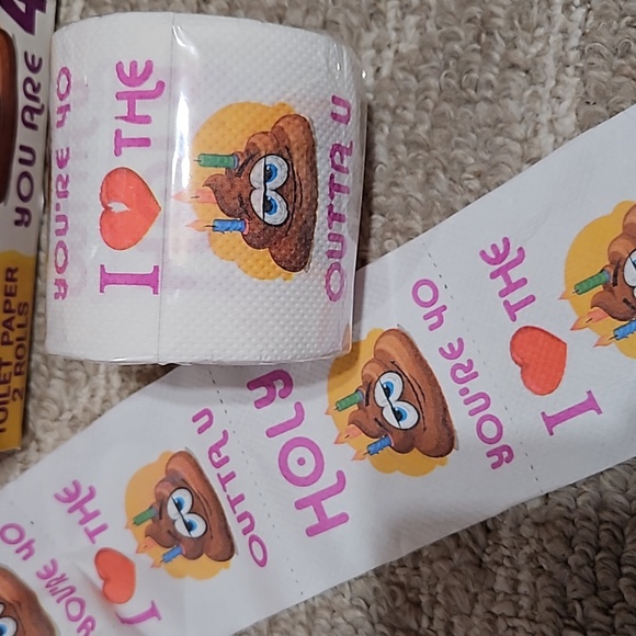 NIB- 2 rolls total - 40th Birthday Party Toilet Paper favors/decorations/jokes. - Picture 5 of 8